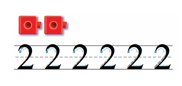 Go-Math-Grade-K-Chapter-1-Answer-Key-Represent-Count,-and-Write-Numbers-0-to-5-Lesson 1.2 Count and Write 1 and 2-Share and Show-2