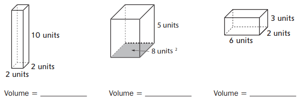 Everyday Math Grade 5 Answers Unit 1 Area and Volume CCSS Math Answers