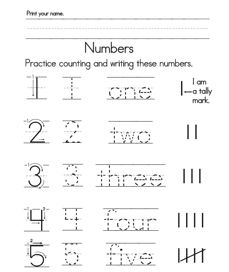 Numbers and their Names | Number Names 1 to 50 | How to Write Numbers
