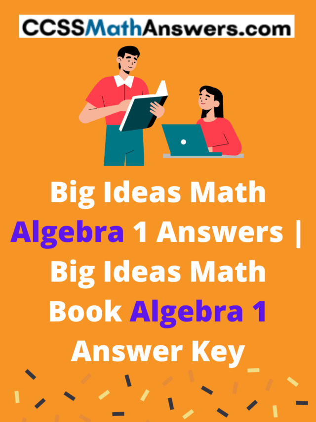 Big Ideas Math Algebra 1 Answers – CCSS Math Answers