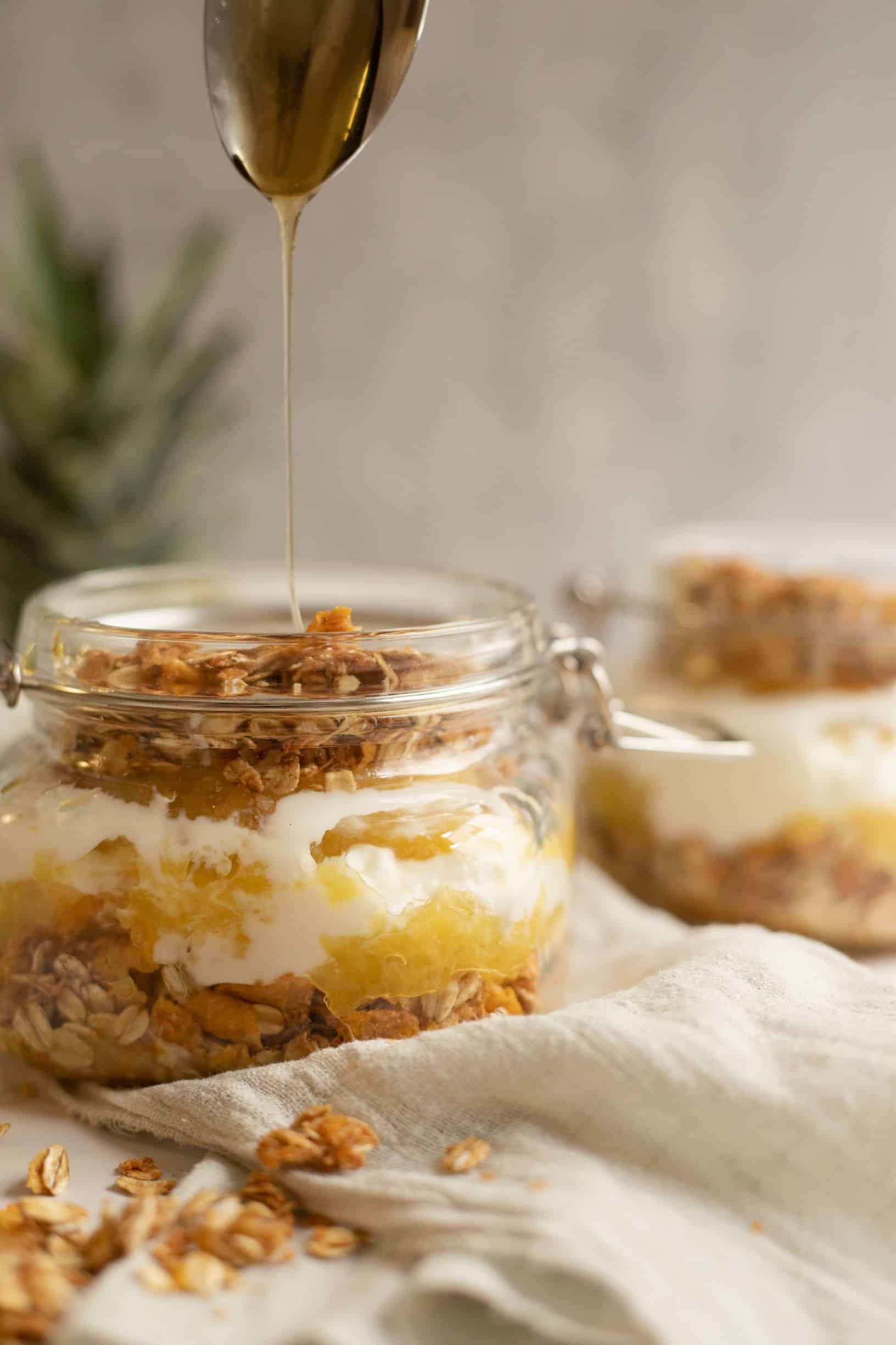 Pineapple Yogurt Parfaits with Coconut Granola