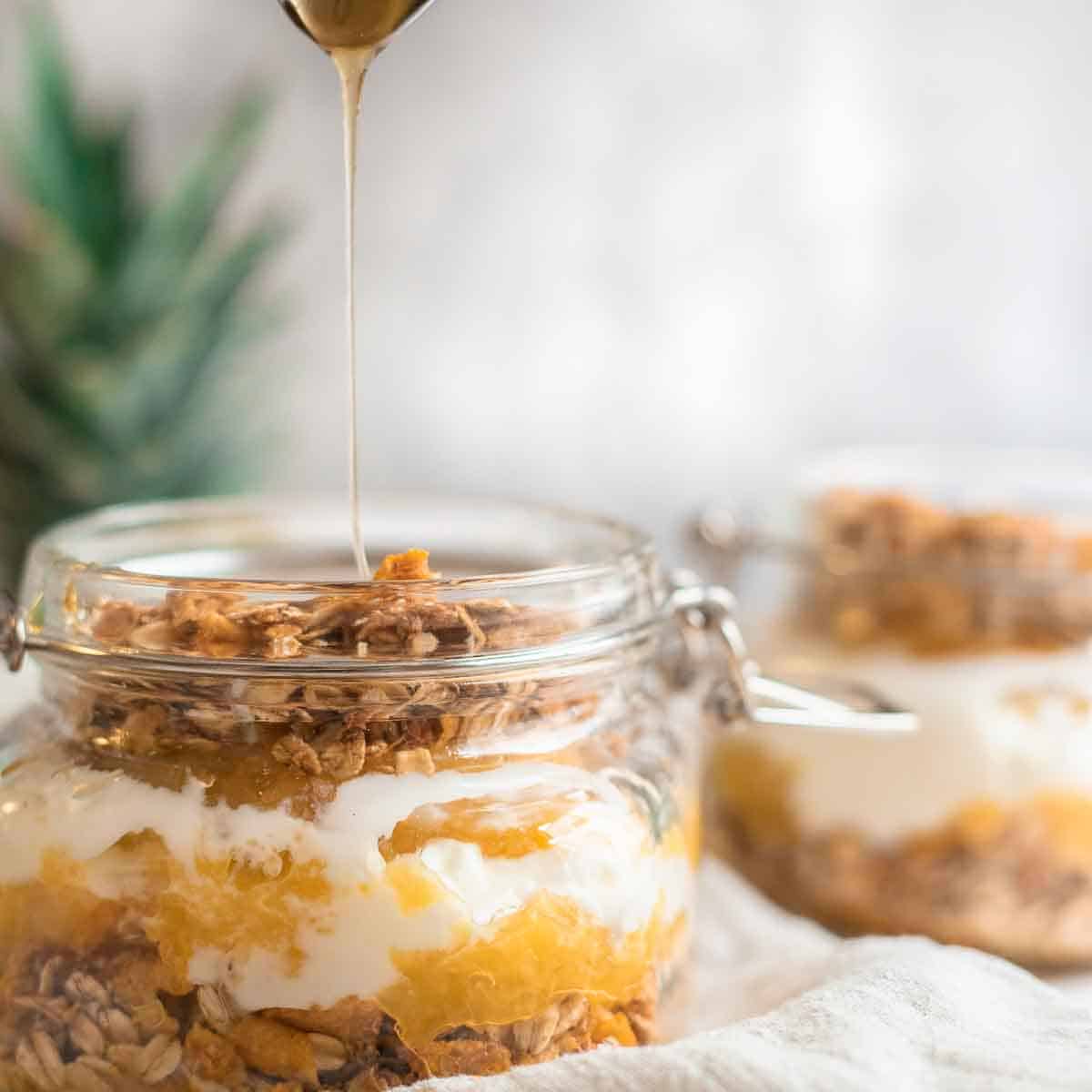 Pineapple Yogurt Parfaits with Coconut Granola