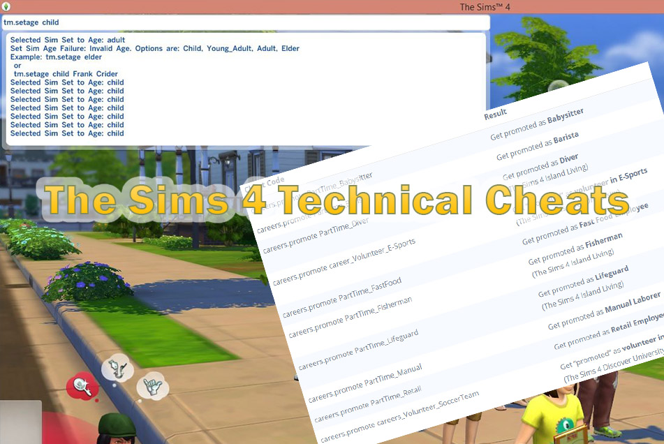 The Sims 4 Technical Cheats CC The Sims