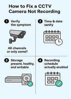 How to Fix CCTV Camera Not Recording Issues?