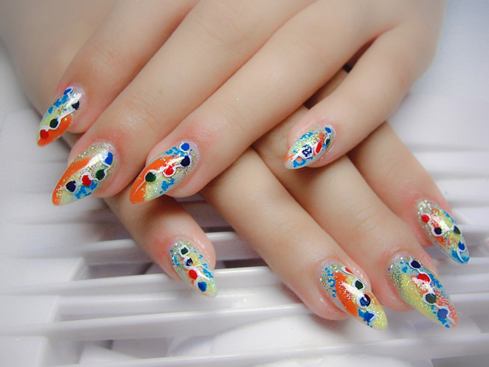 Ногти стрейч с рисунком