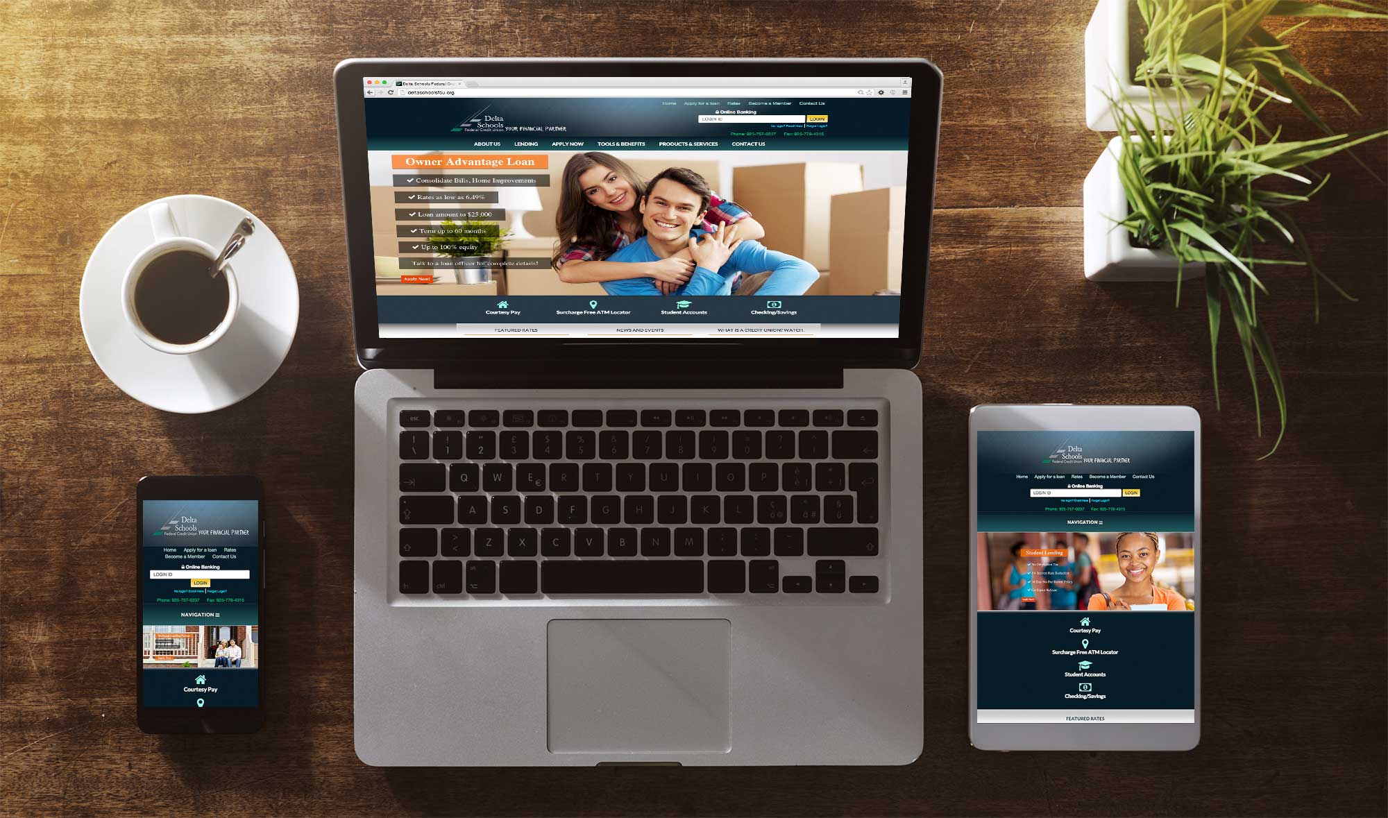 Delta Schools Federal Credit Union Clifton Creative Web