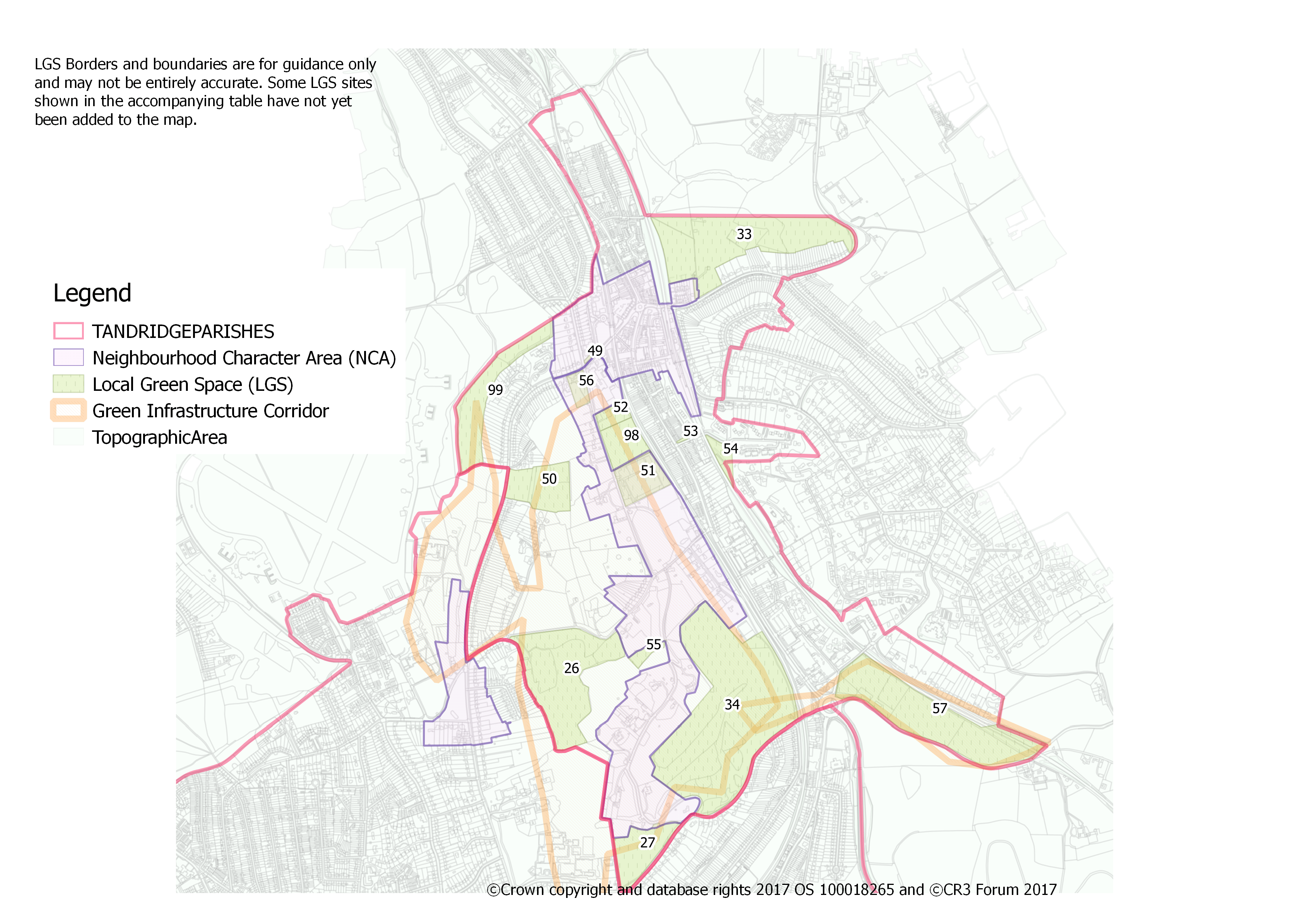 Whyteleafe LGS Map Caterham, Chaldon, and Whyteleafe Neighbourhood Plan