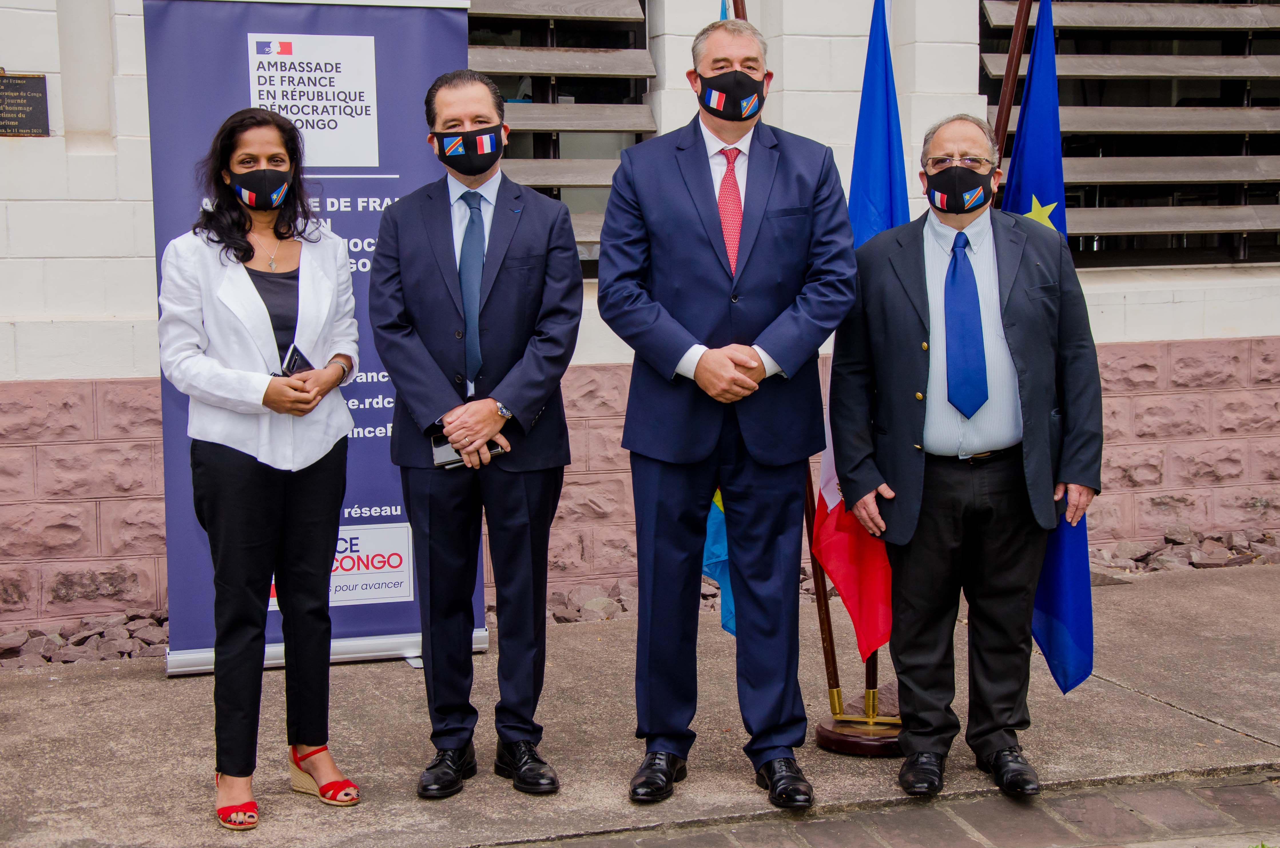 Cérémonie de la Fête Nationale française à Kinshasa (14 juillet