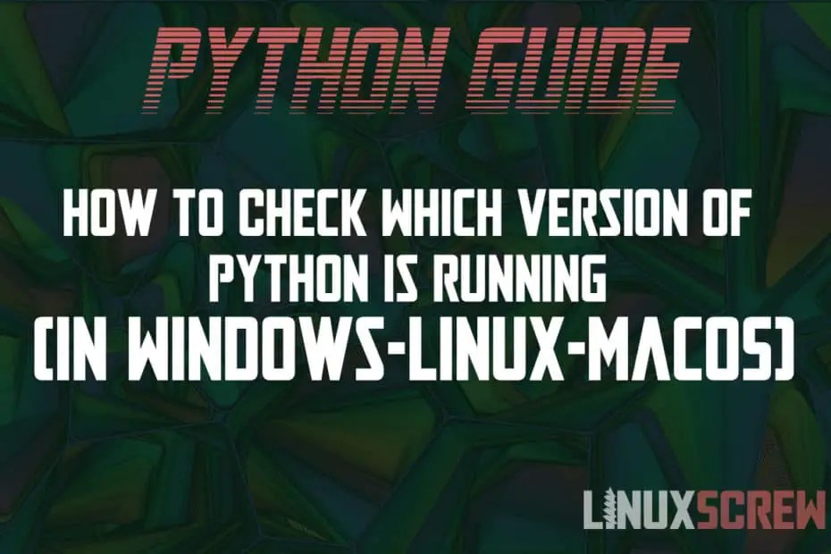 Check python version plemn