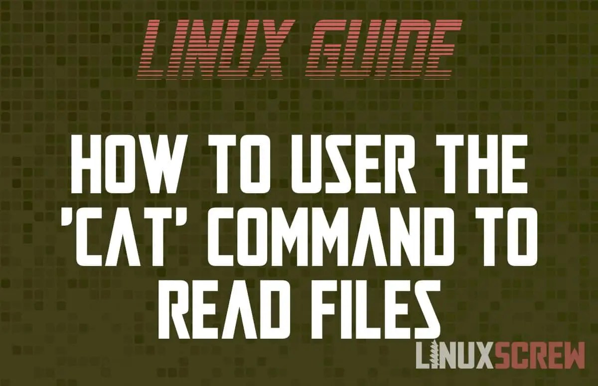 cat Command in Linux/Bash How to Use It, With Examples