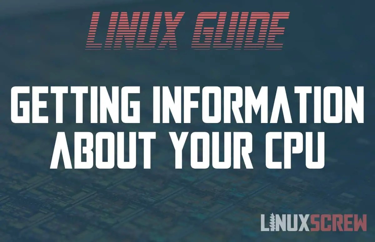 How to Get CPU Information on Linux, With Examples