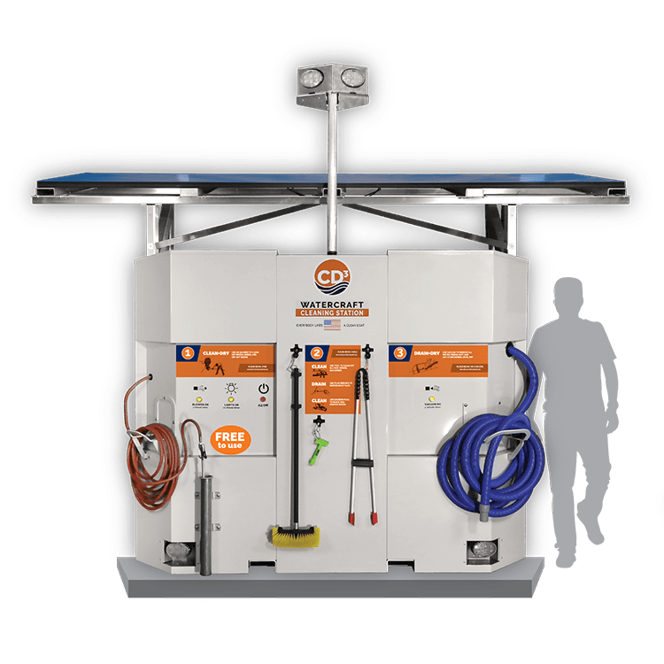 Invasive species prevention products and waterless cleaning equipment that help stop the spread