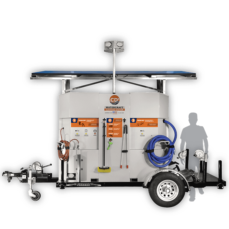 Invasive species prevention products and waterless cleaning equipment that help stop the spread