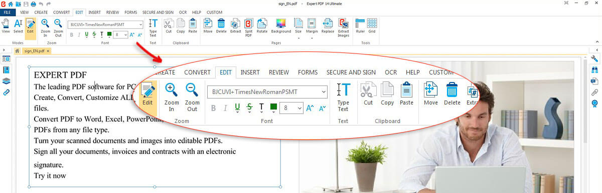 PDFDateien erstellen, bearbeiten und ändern mit der Expert PDF