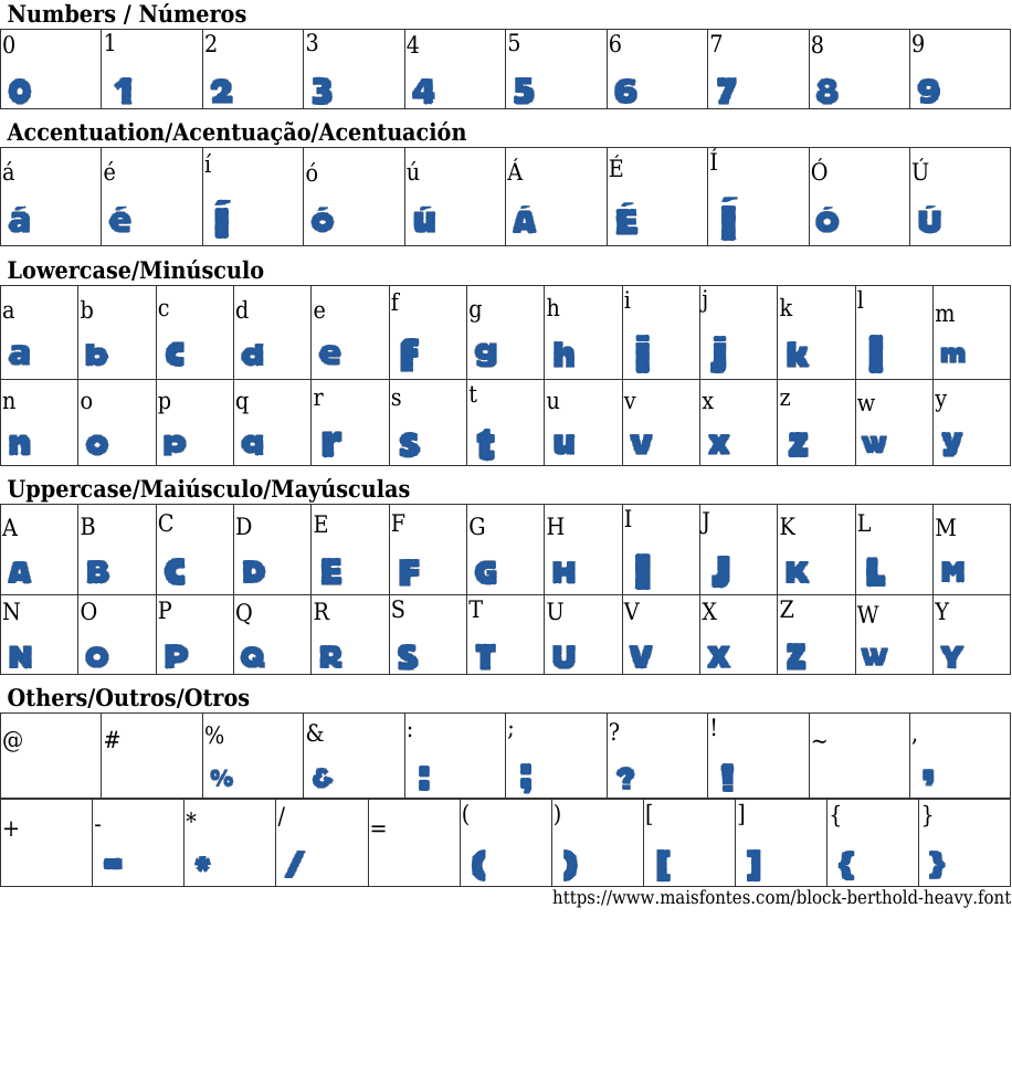 Block Berthold Heavy Free Font Download MaisFontes