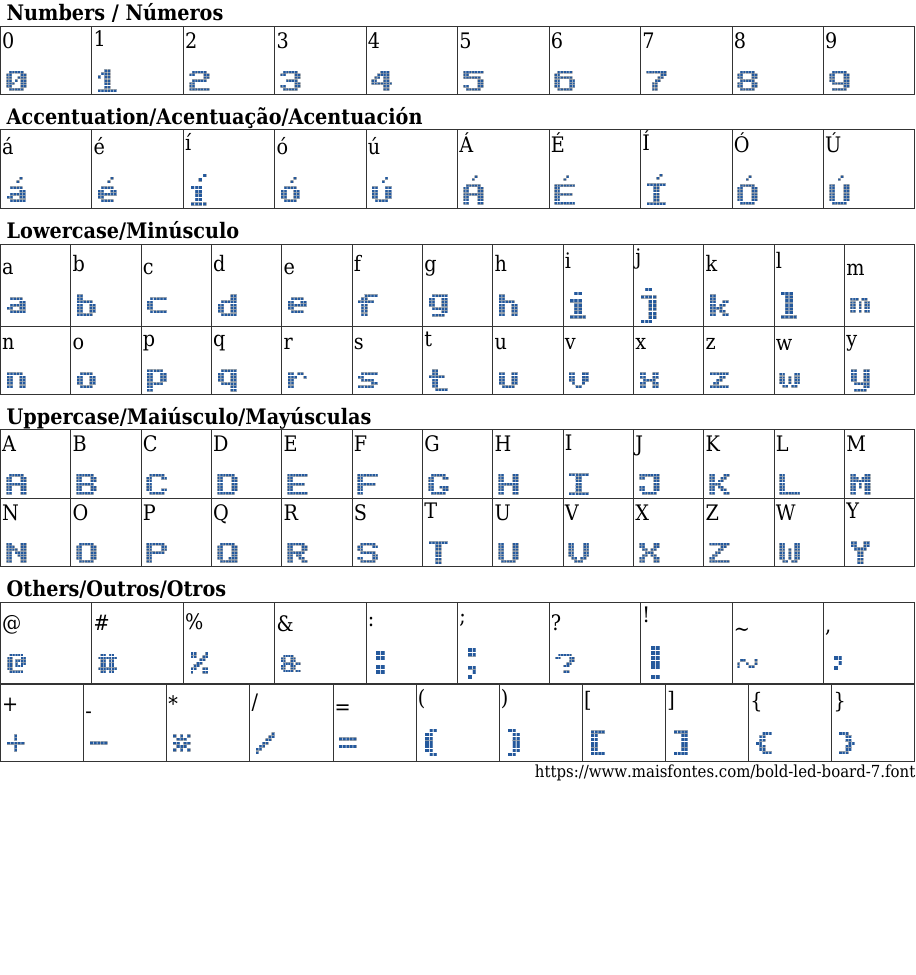 Bold LED Board 7 Baixar Fonte Grátis MaisFontes