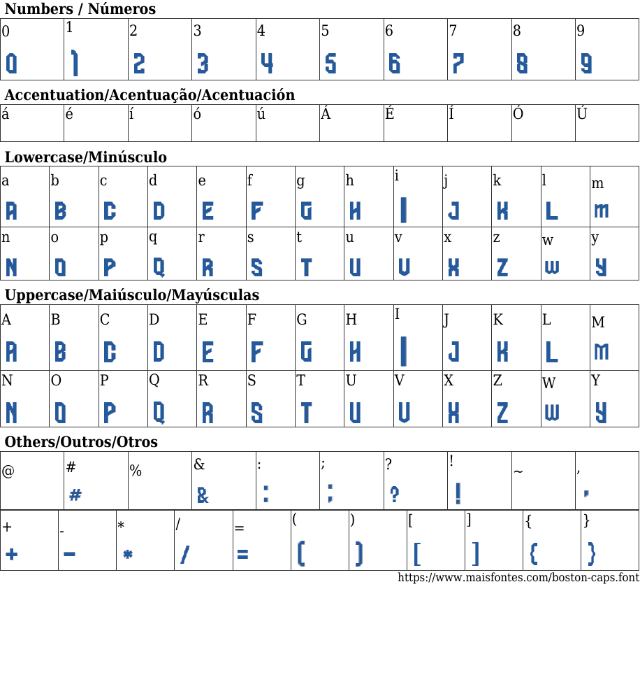 BOSTON CAPS Baixar Fonte Grátis MaisFontes