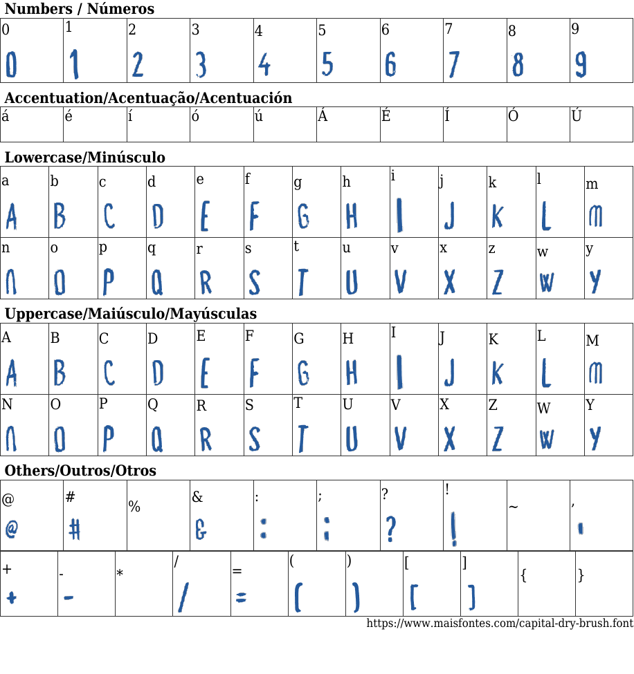 Capital Dry Brush Free Font Download MaisFontes