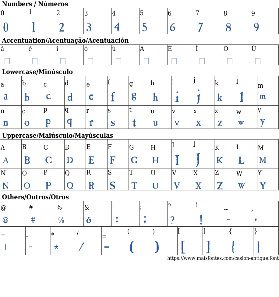Caslon Antique Free Font Download MaisFontes