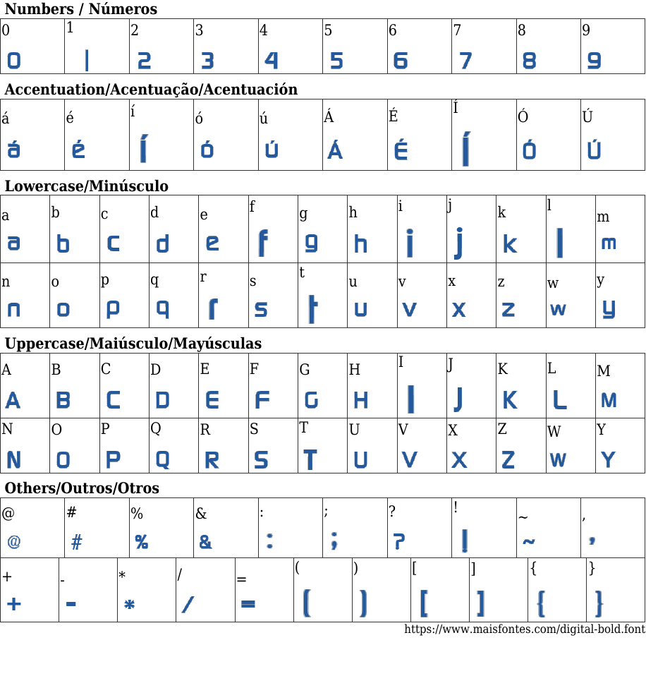 Digital Bold Free Font Download MaisFontes