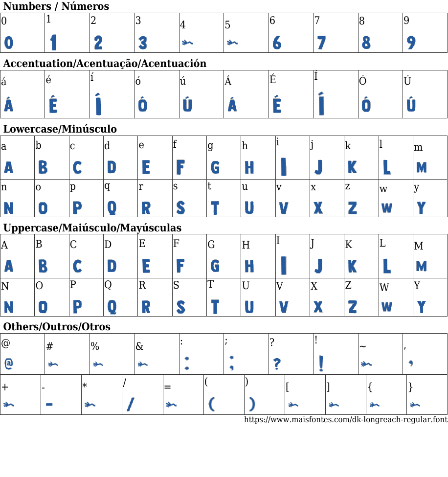 DK Longreach Regular Free Font Download MaisFontes
