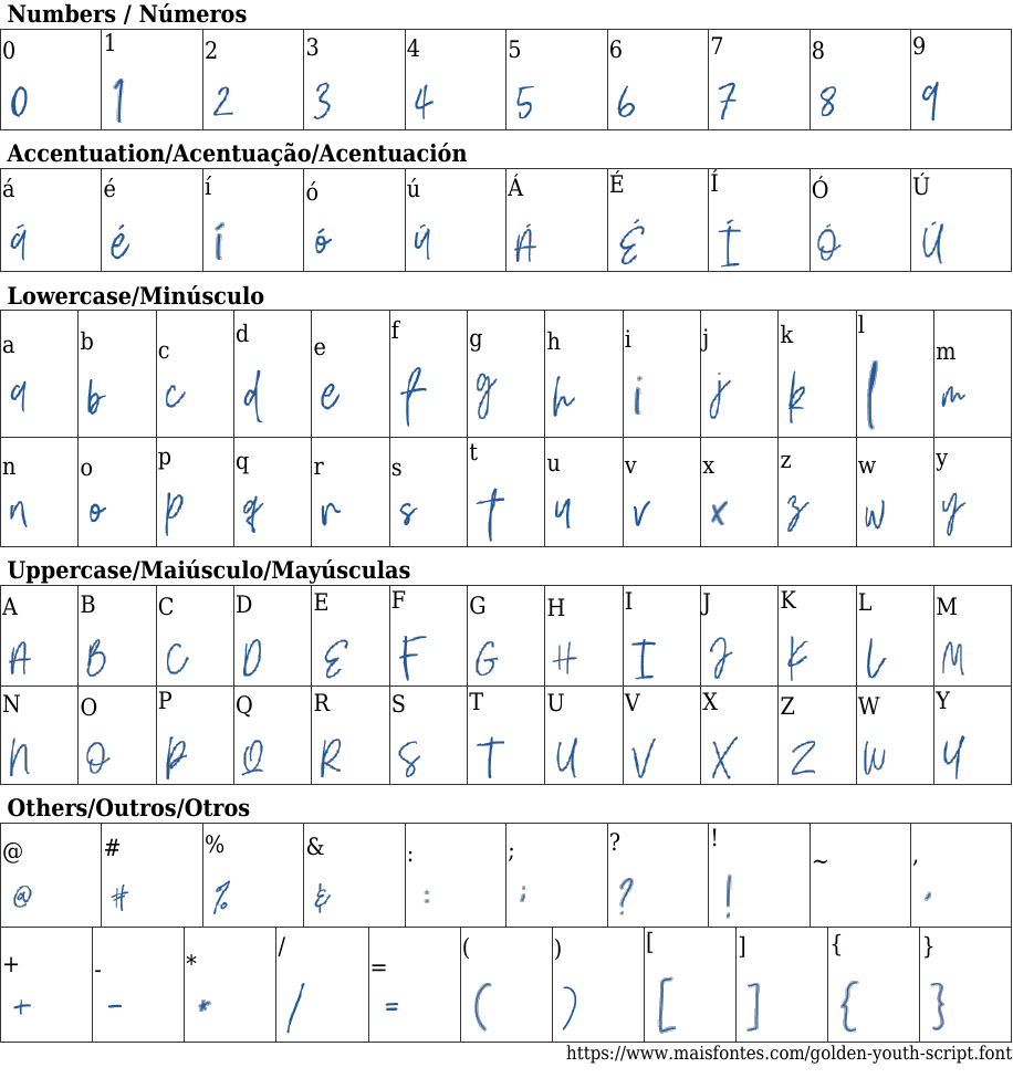 Golden Youth Script Free Font Download MaisFontes