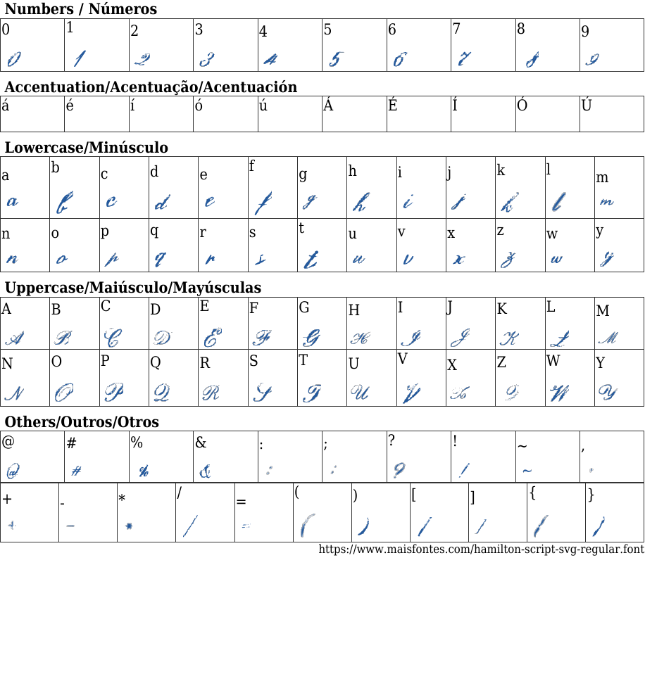 Hamilton Script SVG Free Font Download MaisFontes