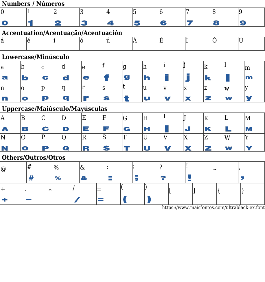 Ultra Black Expanded Free Font Download MaisFontes