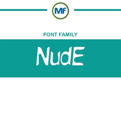 NudE Font Family: Free Download | MaisFontes