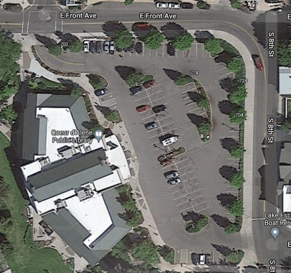 Library Parking Visit Downtown Coeur d'Alene