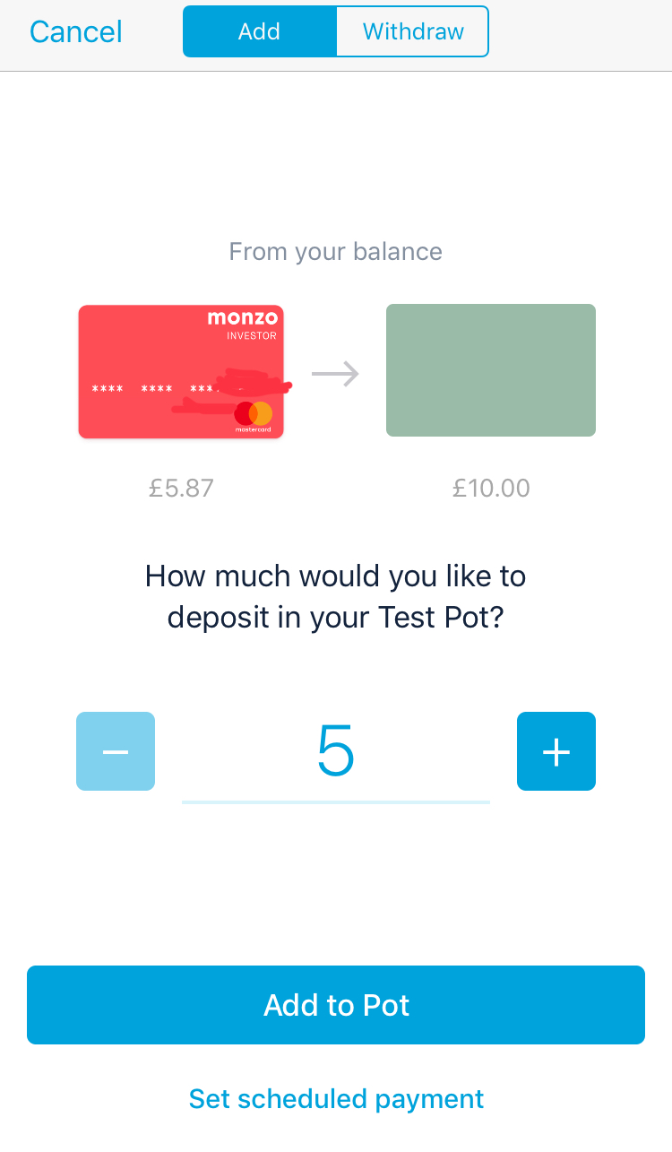 Pot to Pot transfers Done! Monzo Community
