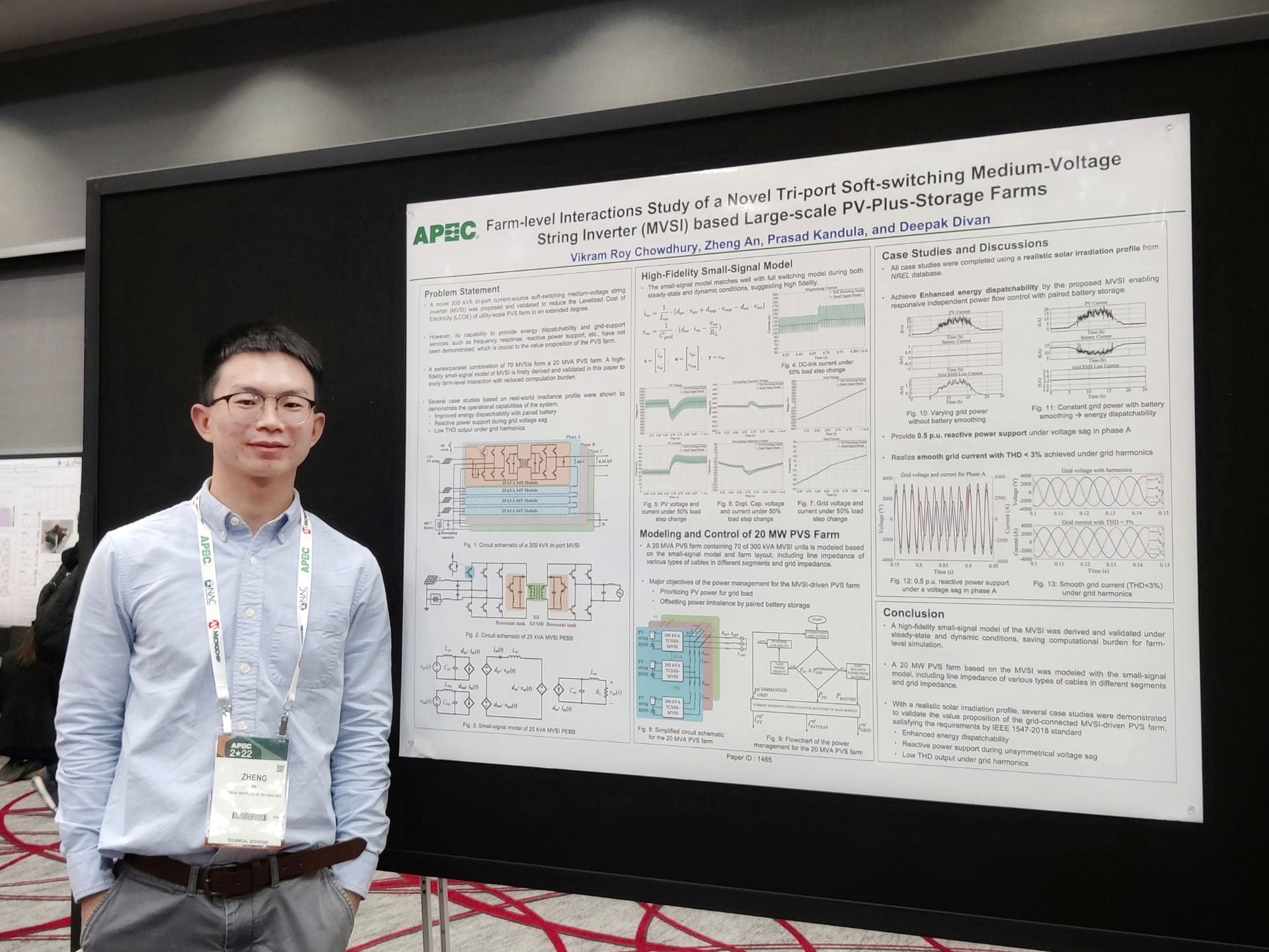 APEC 2022 Best Presentation Award Center for Distributed Energy