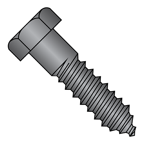 1/4X2 1/4 Hex Lag Screws Gimlet Point Black Oxide CDE Fasteners, Inc.