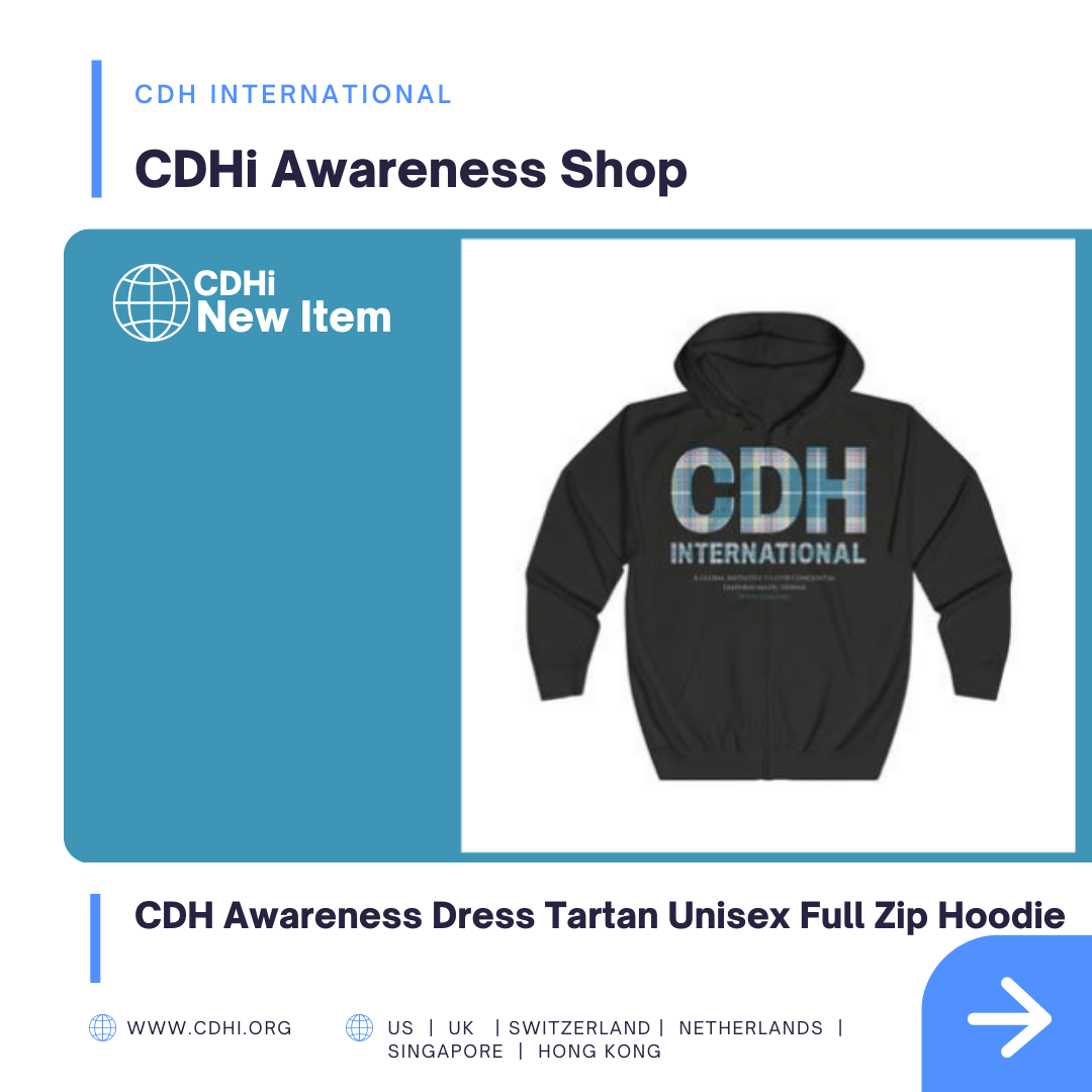 CDH Awareness Dress Tartan Full Zip Hoodie NEW UK Shop Item