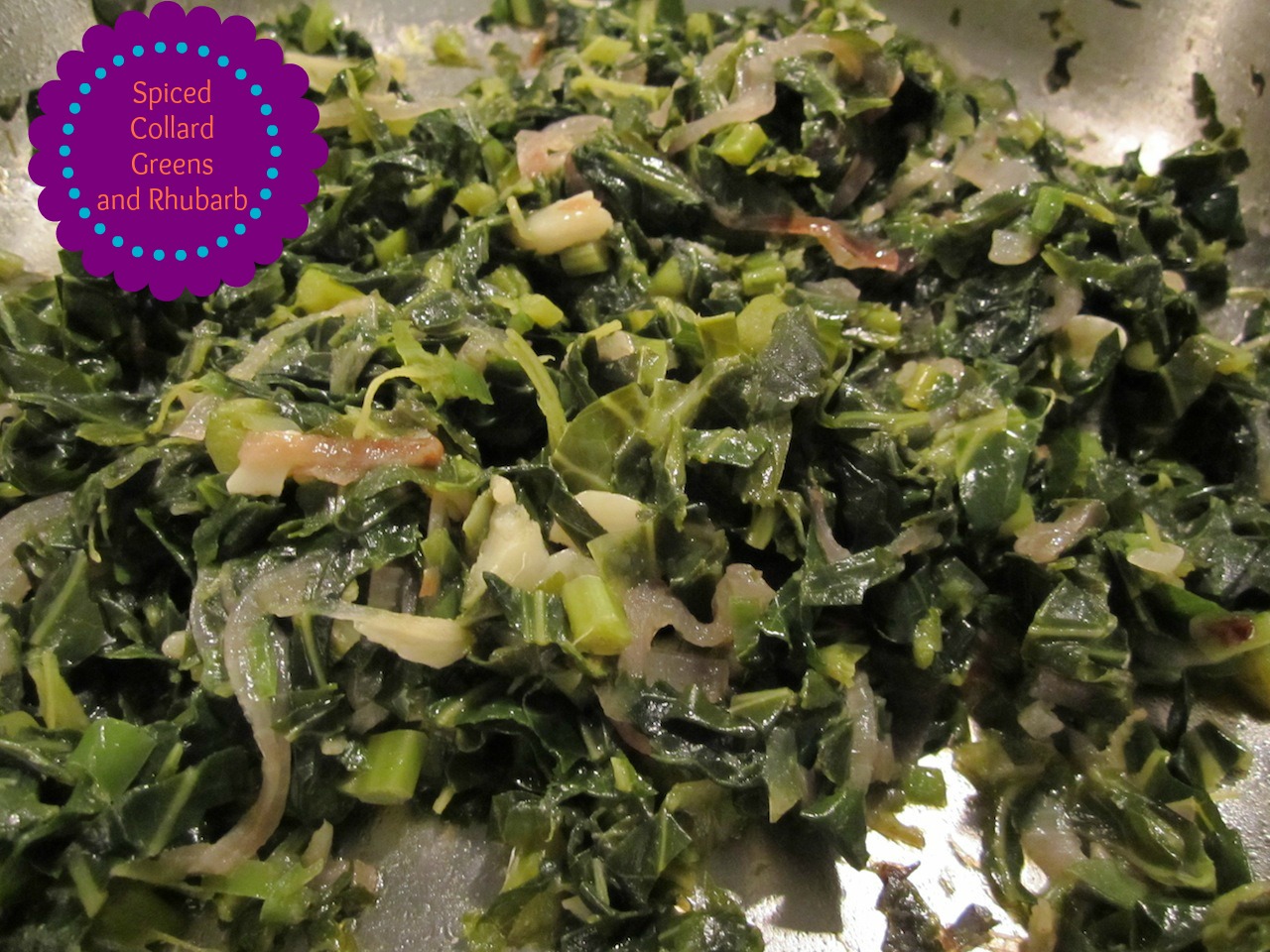 Spiced Collard Greens and Rhubarb Cardio and Diabetes