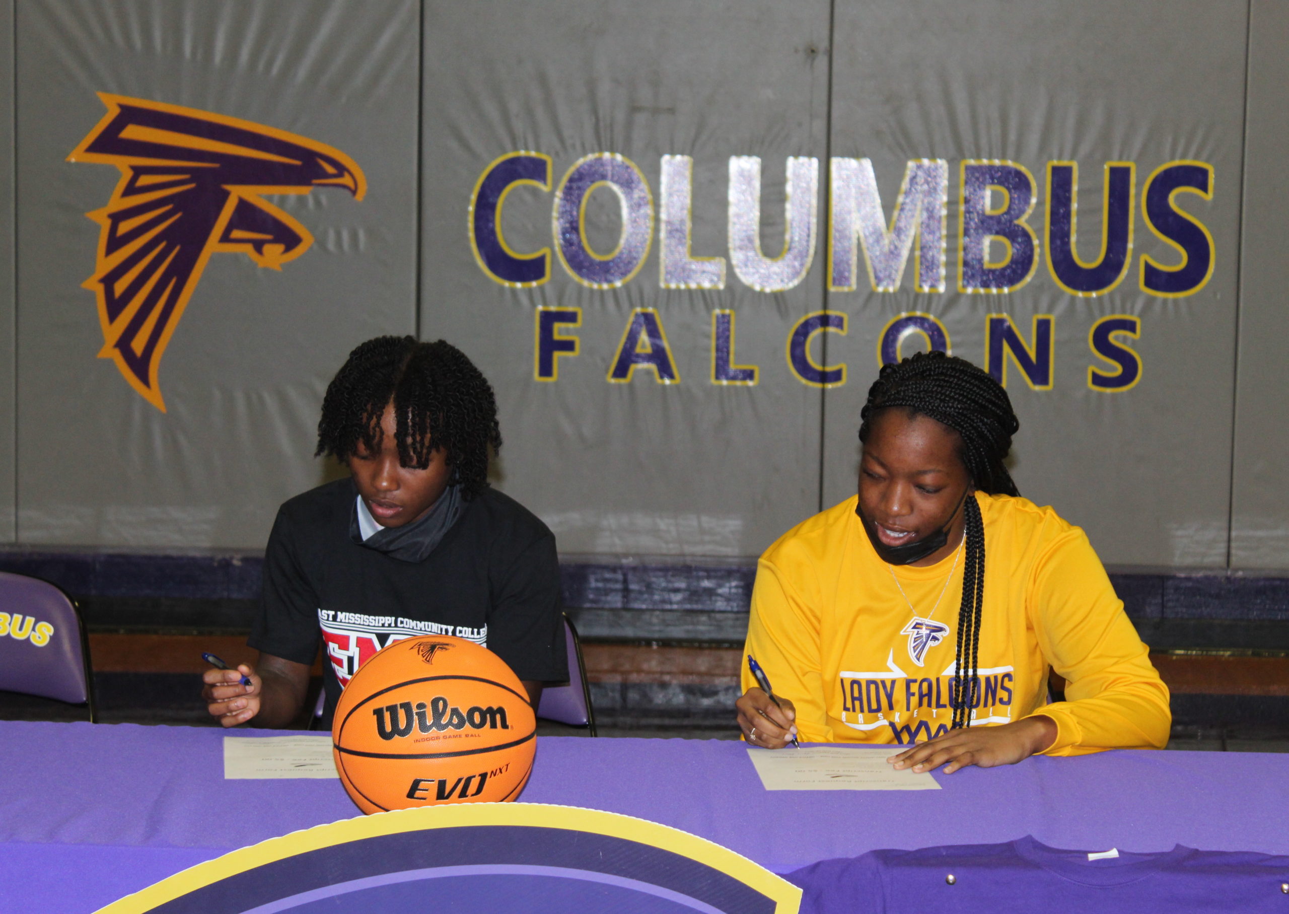 Columbus High senior DJ Jackson signs to play basketball at EMCC The