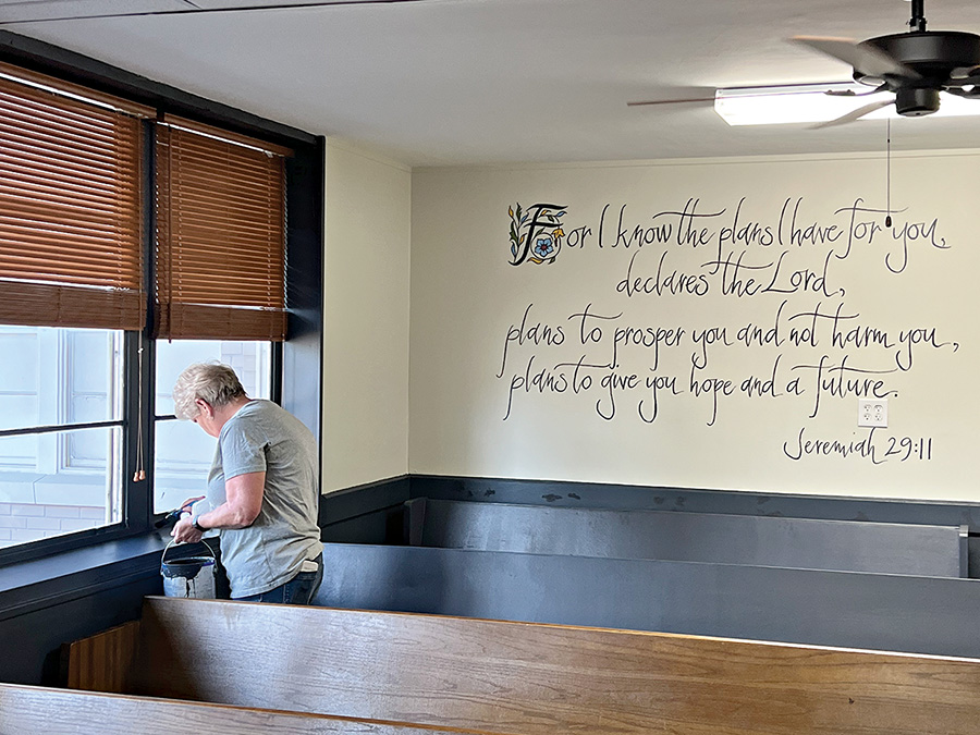 West Point church pitches in money, labor to spruce up chapel at Clay