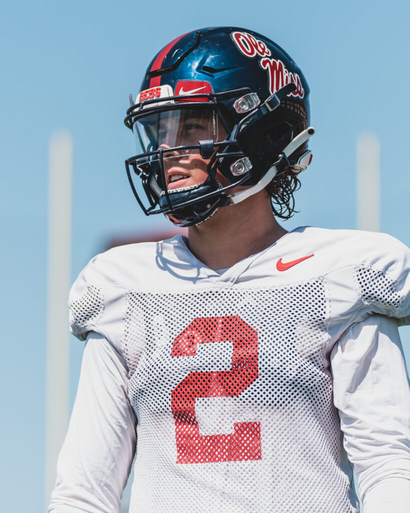 Ole Miss' Jaxson Dart talks improvements, QB room and competition The