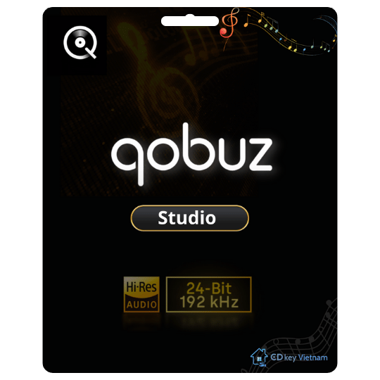 Gói Nâng Cấp Tài Khoản Qobuz Studio Giá Rẻ CD Key Vietnam