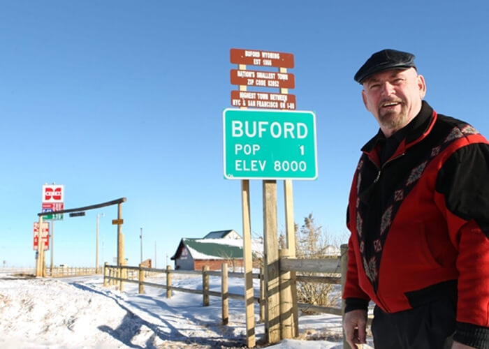 For Sale Entire Wyoming Town. Pop. "1"