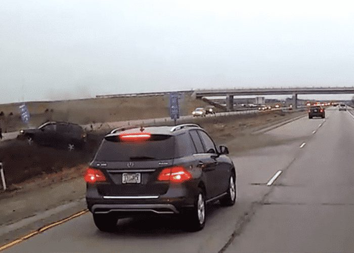 VIDEO Tailgater Gets Brake Checked, Crashes