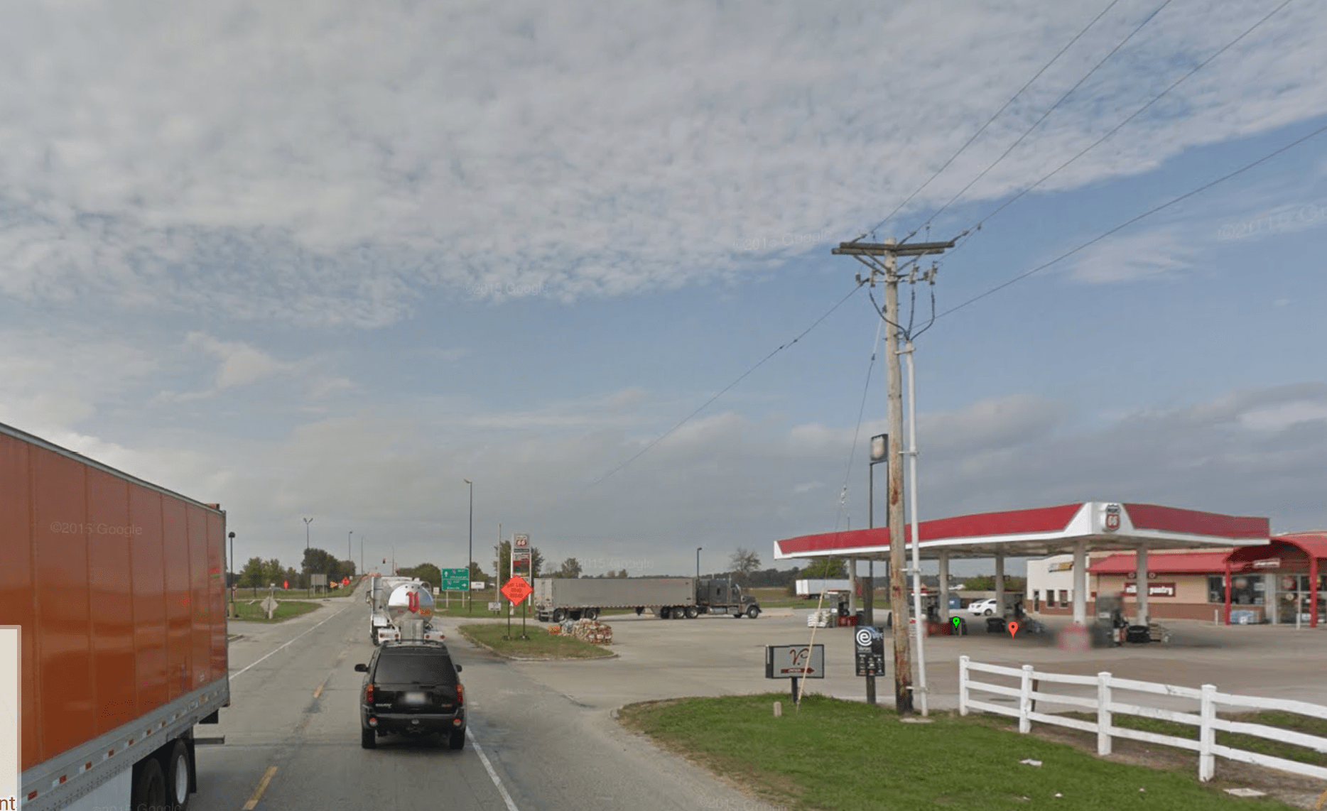 Pedestrian dies after being hit by truck near fuel pumps at Illinois