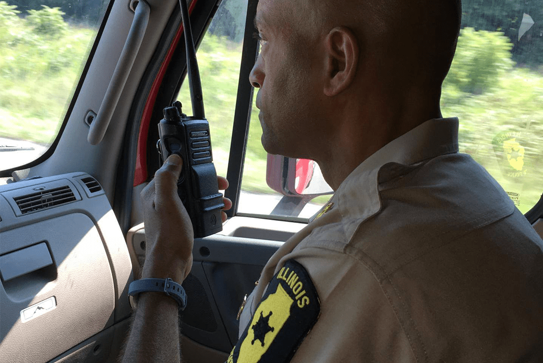Illinois troopers are riding in semi trucks to catch car drivers making