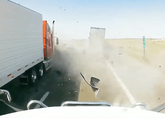 Kansas troopers seek truck driver who recorded video of serious multi