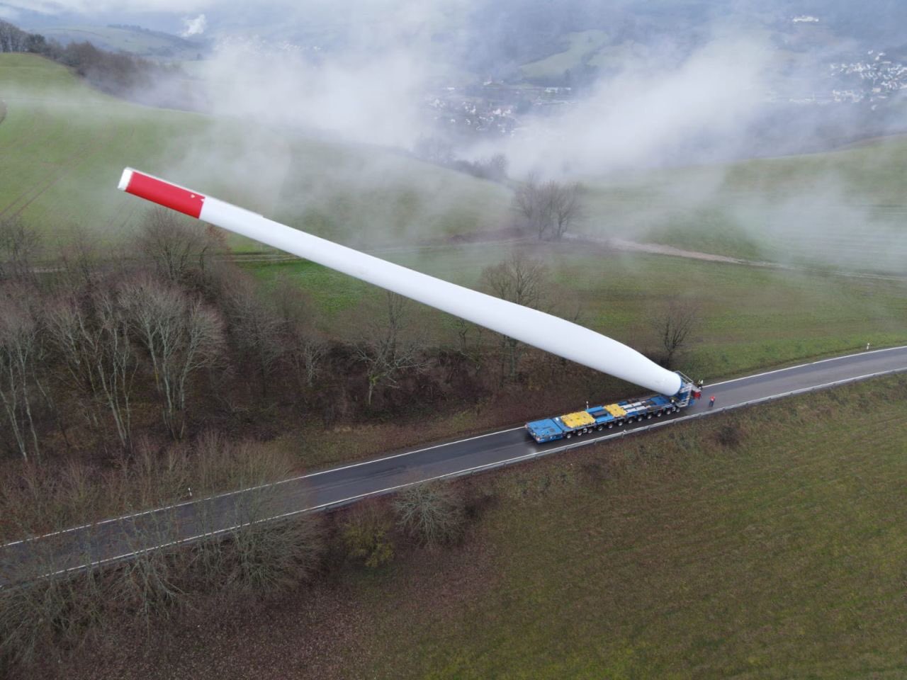 This wind turbine blade haul needs to be seen to be believed (and even