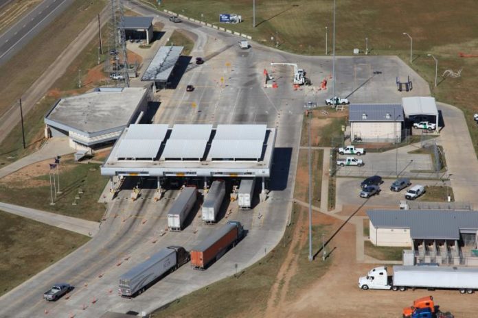 Truck driver escorted back to border checkpoint after