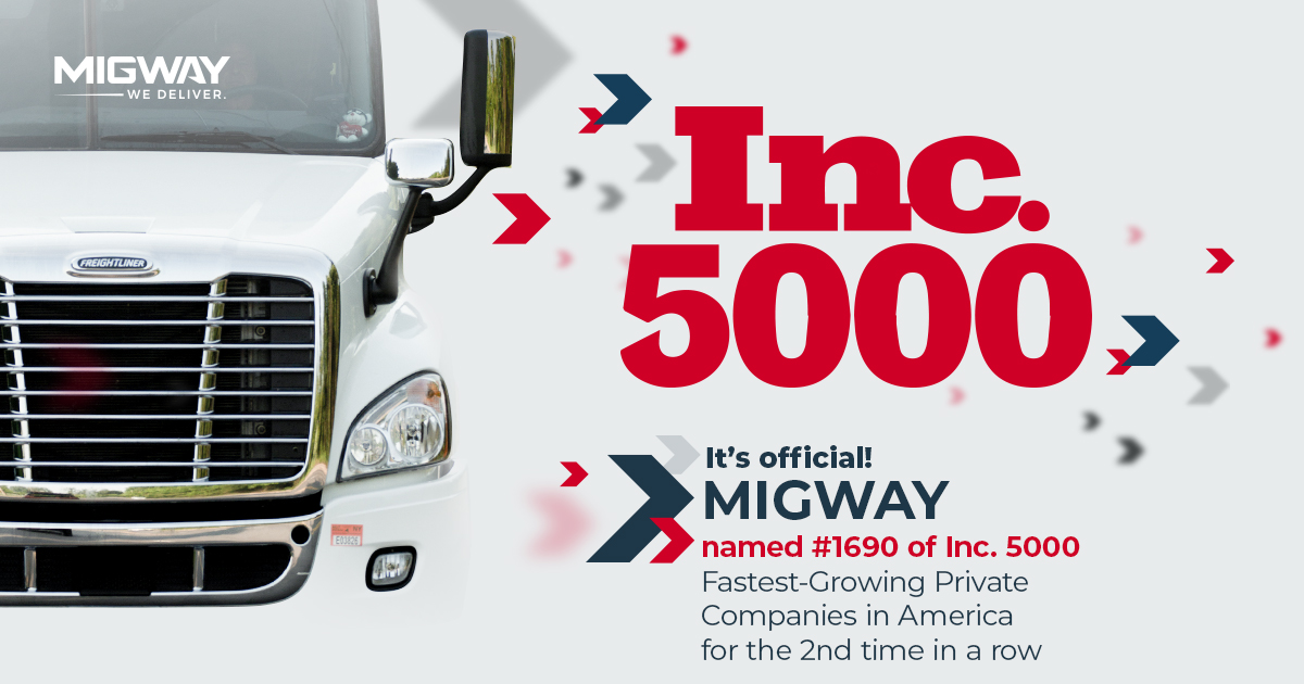 Double Inc. 5000 Success for Migway