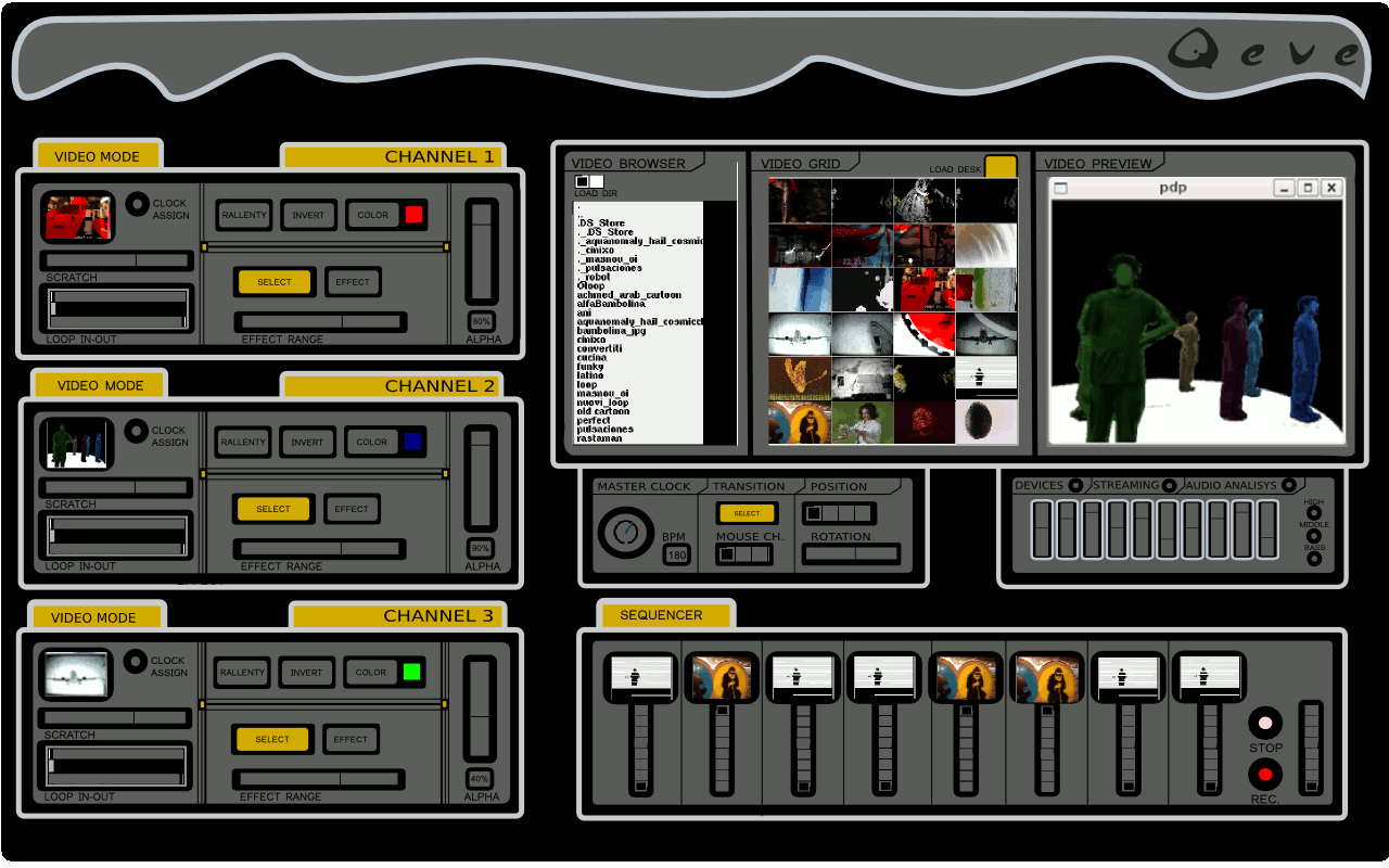 Qeve Free Live Visual VJ Software, Built in Pd CDM Create Digital