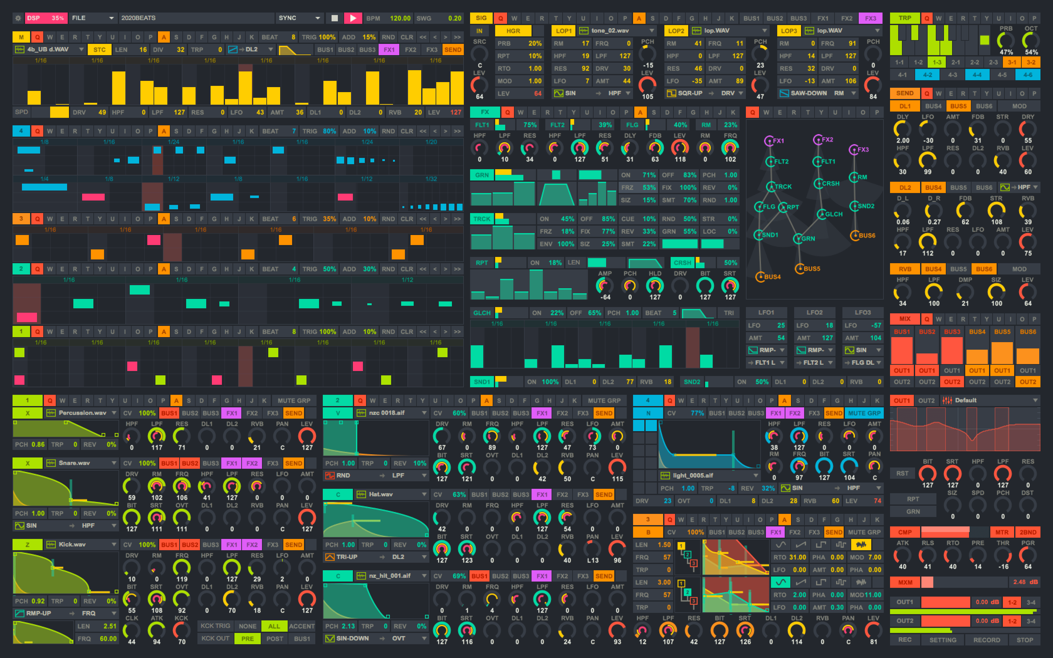 2020 is a crazy complicated beat machine app from Japan CDM Create