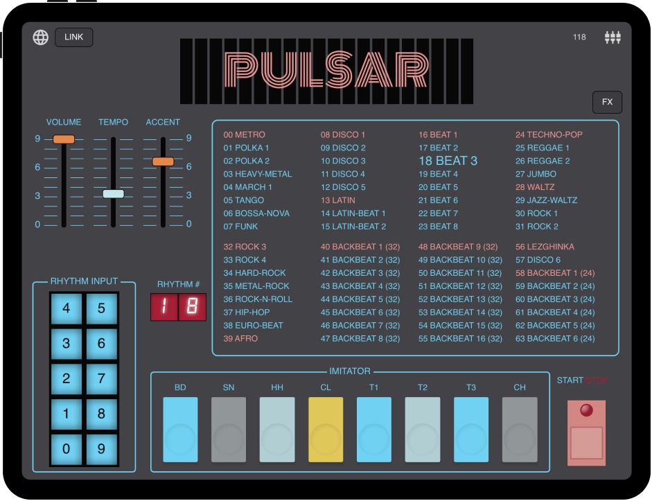 The Ukrainianmade Pulsar drum machine is reborn on iOS CDM Create